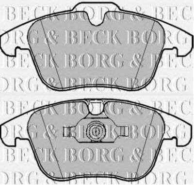 BORG & BECK bbp1981 -  Комплект тормозных колодок, дисковый тормоз